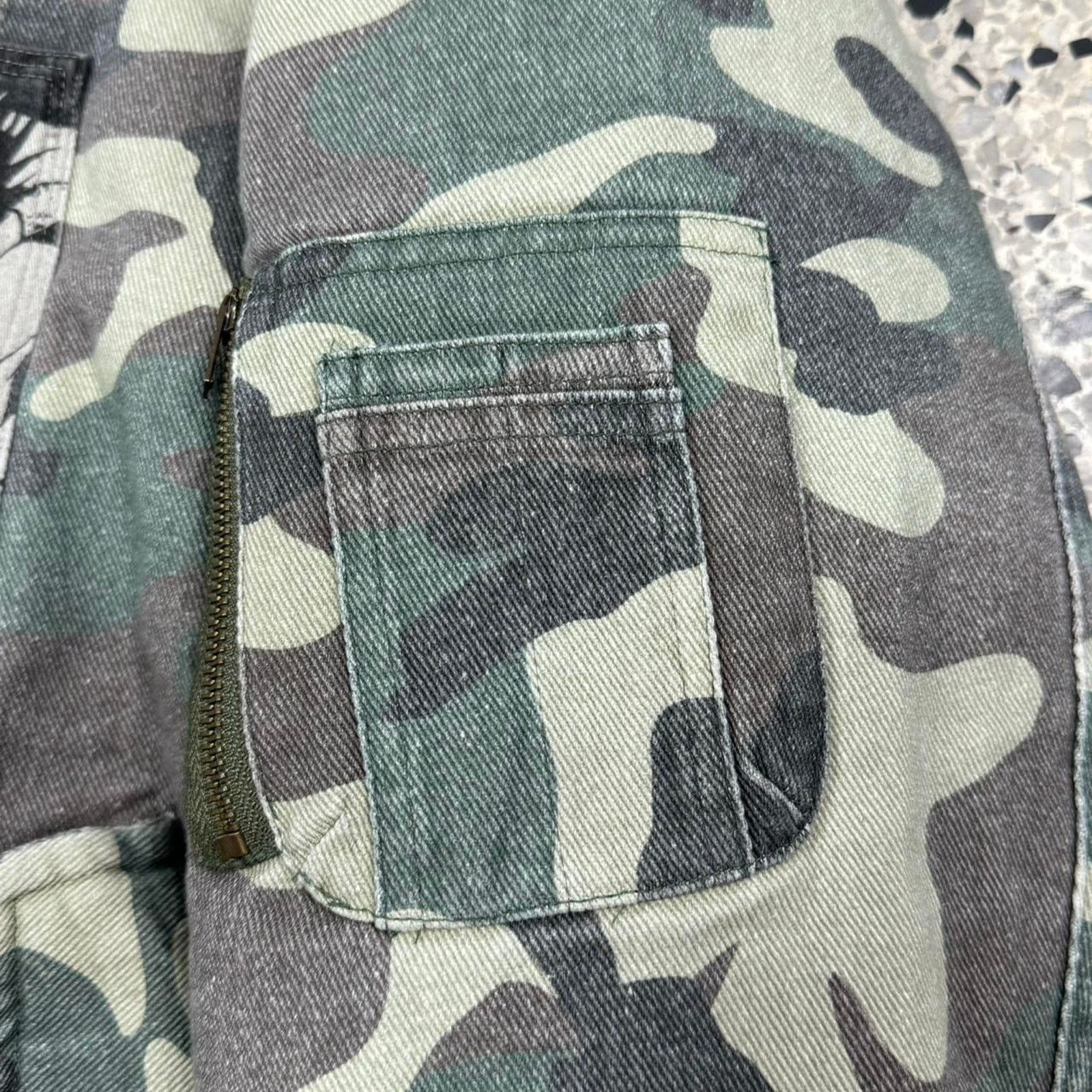 Rough Simmons ROUGH SIMMONS NEOTOKYO AKIRA BOMBER CAMO PATCHWORK JACKET: Size US S / EU 44-46 / 1 - 6 Thumbnail