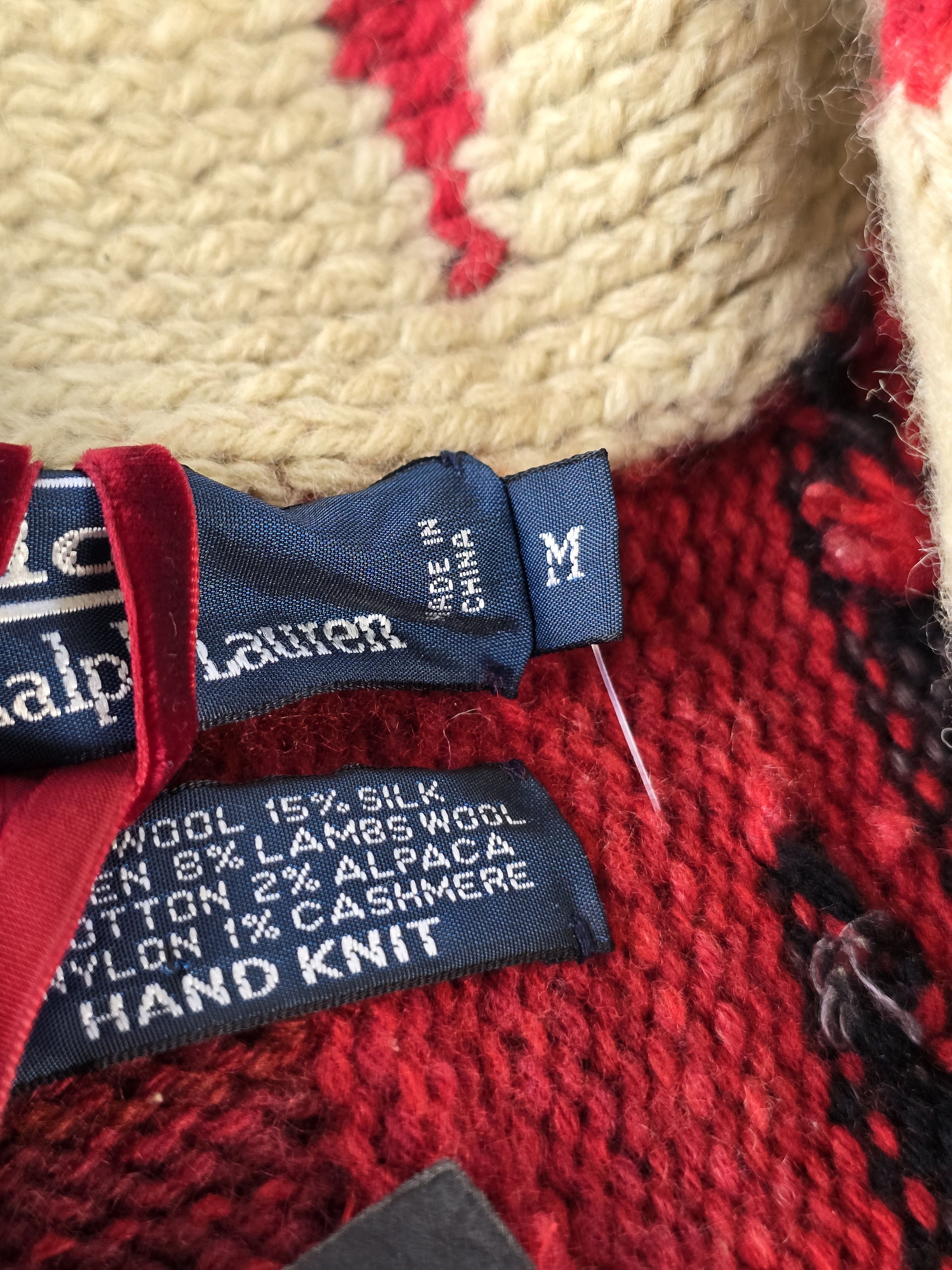 Polo Ralph Lauren NWT Native American Pattern Wool Cashmere Knit Gown Cardigan Size US M / EU 48-50 / 2 - 3 Thumbnail