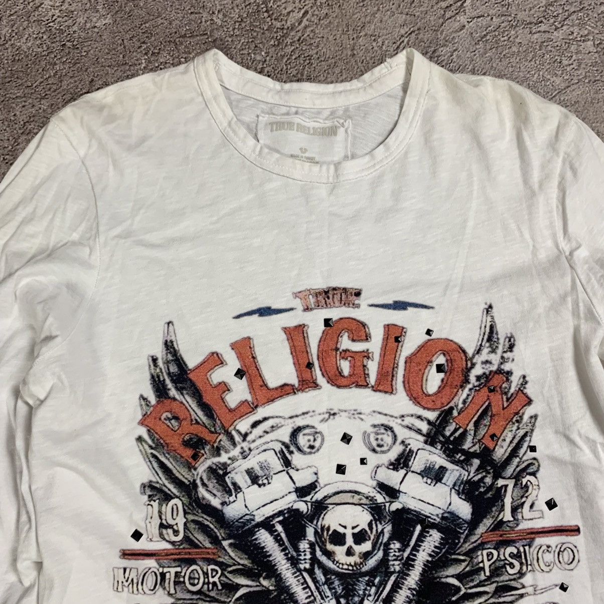 Vintage Vintage Y2K True Religion Graphic Tee Skulls Grunge Faded S Size US S / EU 44-46 / 1 - 2 Thumbnail