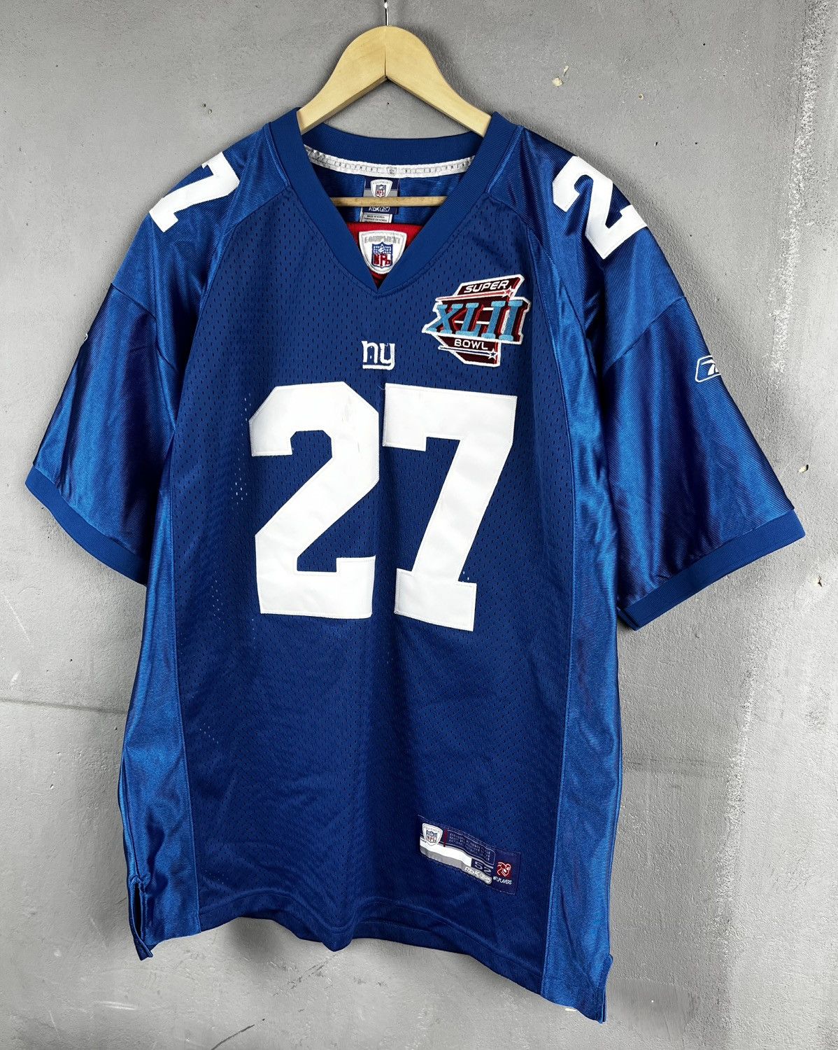 Reebok 2008 New York Giants Jacobs #27 Super Bowl Size US XL / EU 56 / 4 - 1 Thumbnail
