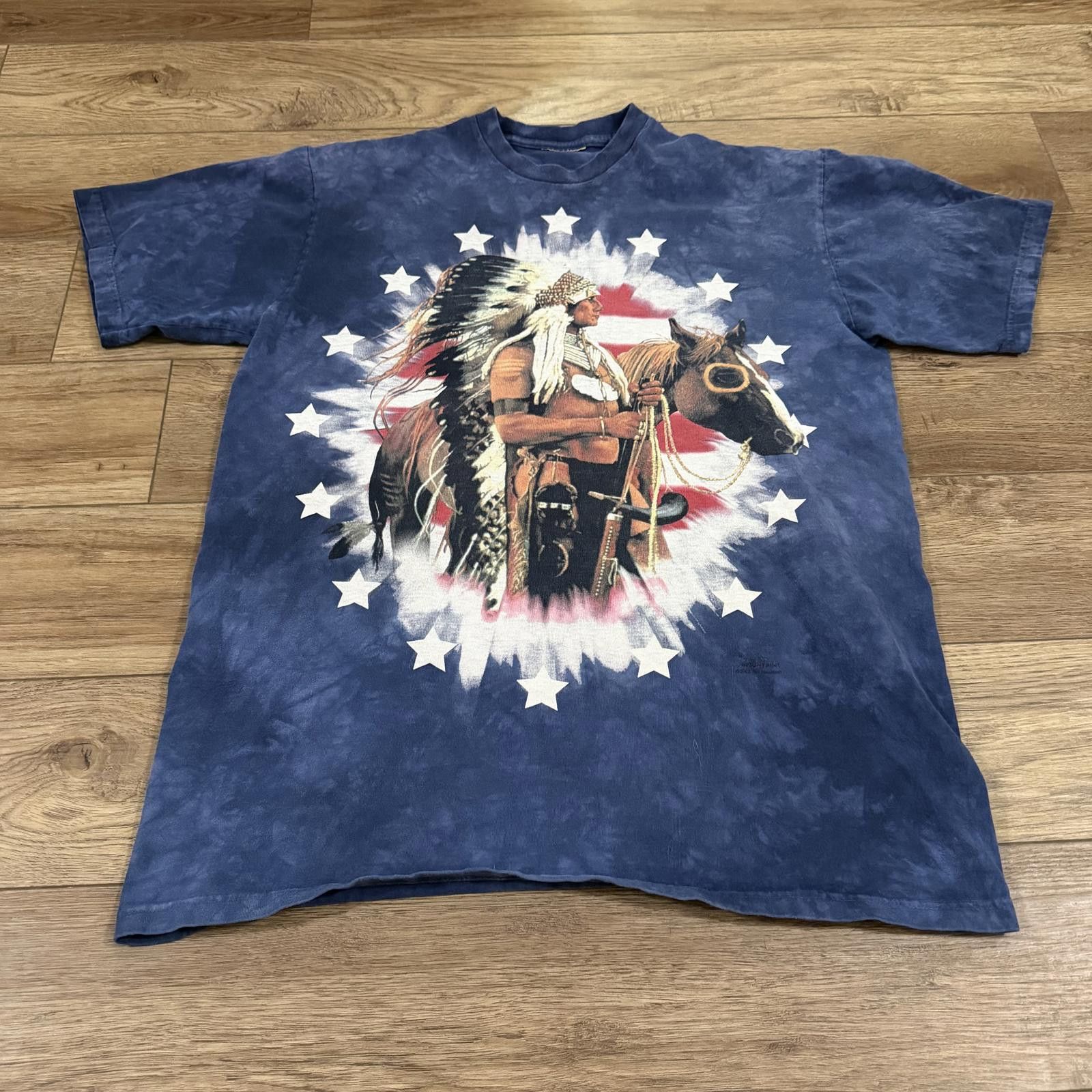 The Mountain Vintage Y2K The Mountain Native USA Tie Dye Shirt Size US L / EU 52-54 / 3 - 1 Thumbnail