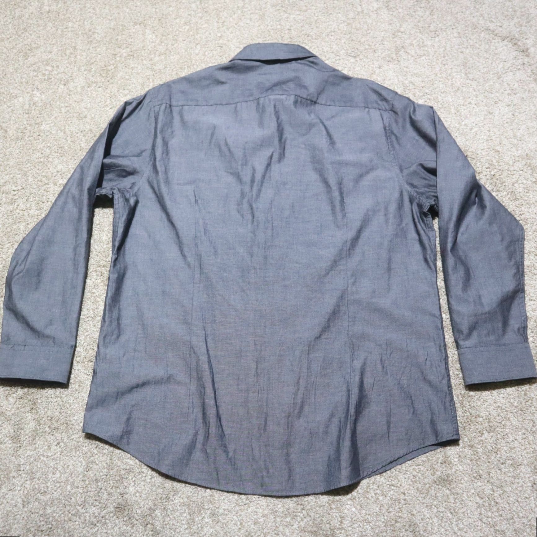 Kenneth Cole Kenneth Cole Reaction Shirt Slim Gray 16.5 Men Long Sleeve Button-Up Size US XL / EU 56 / 4 - 8 Thumbnail