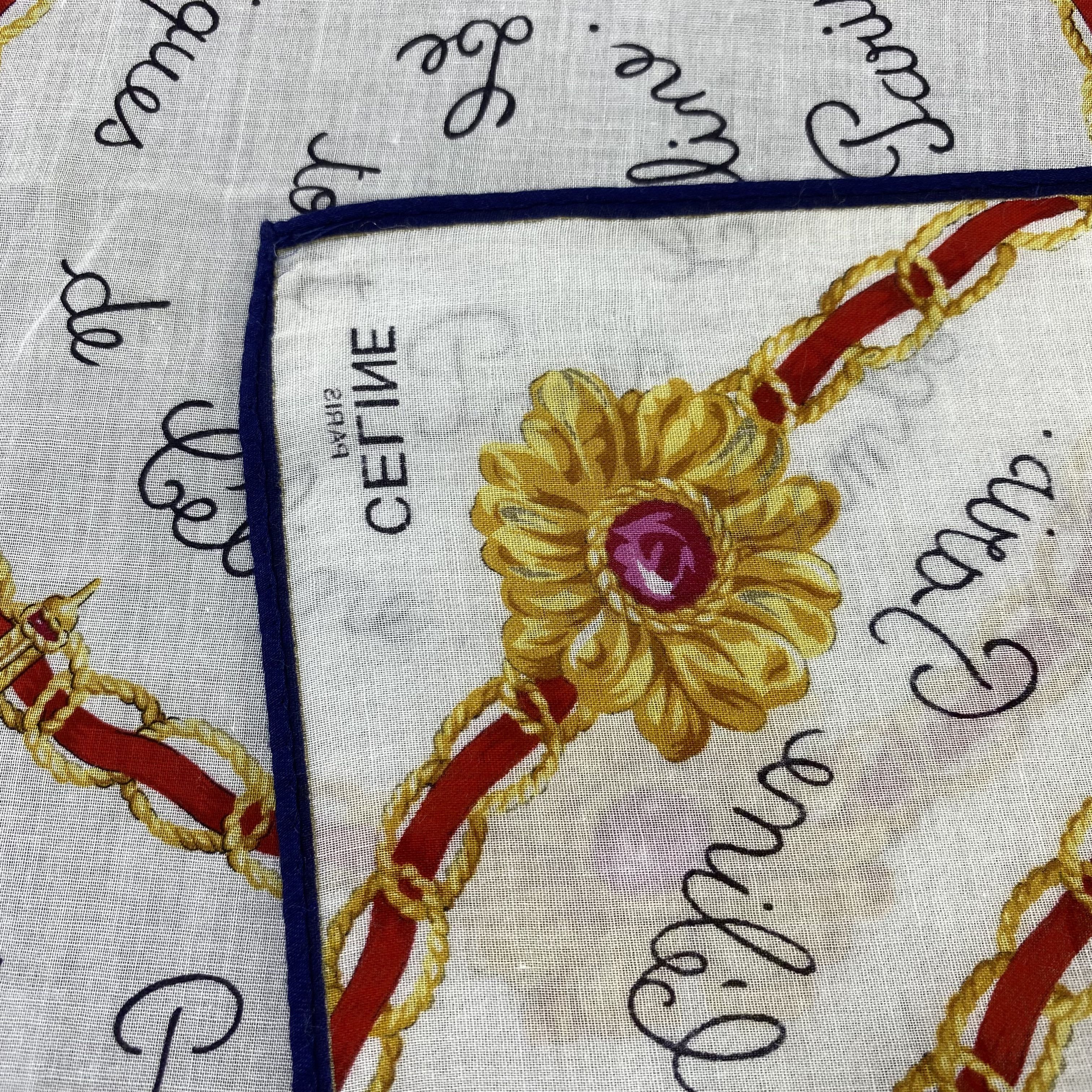 Celine Celine Handkerchief / Bandana / Neckerchief-B1523 Size ONE SIZE - 6 Thumbnail