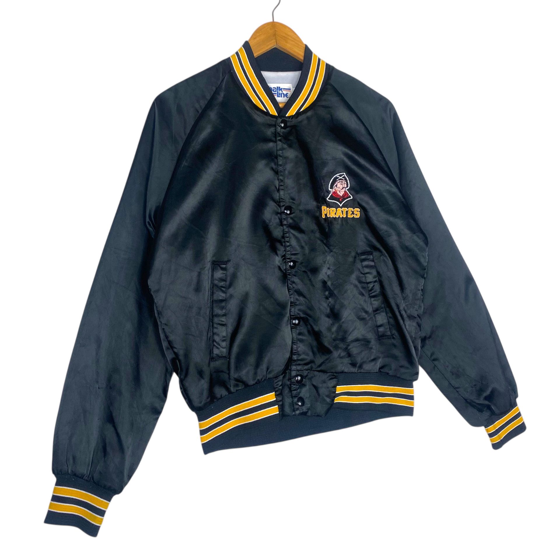 MLB 💥90s PITTSBURGH PIRATES BASEBALL VARSITY SATIN JACKET Size US M / EU 48-50 / 2 - 2 Thumbnail