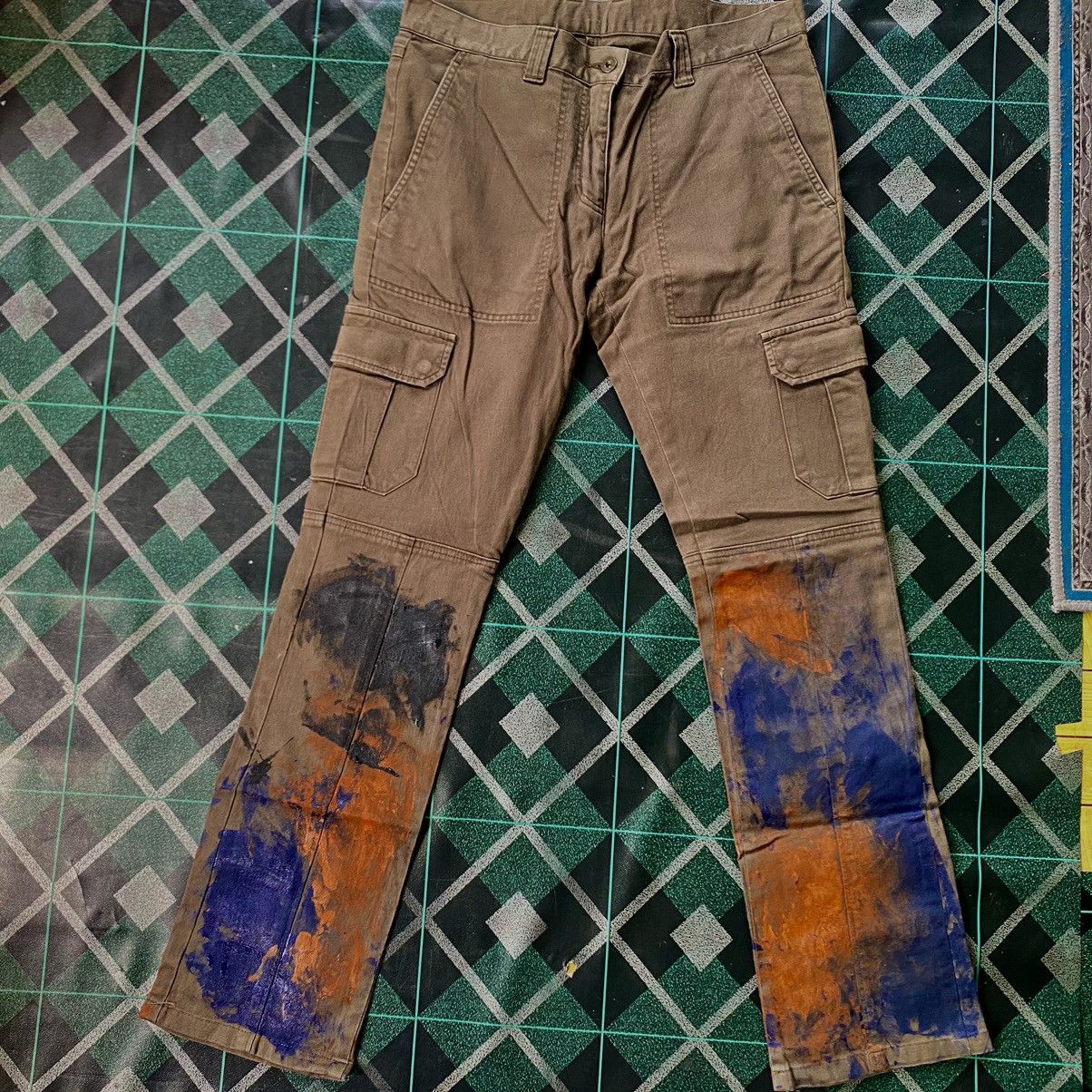 Comme Ca Ism × Japanese Brand X396 JAPAN COMME CA ISM ART PAINTED CARGO PANTS Size US 32 / EU 48 - 9 Thumbnail