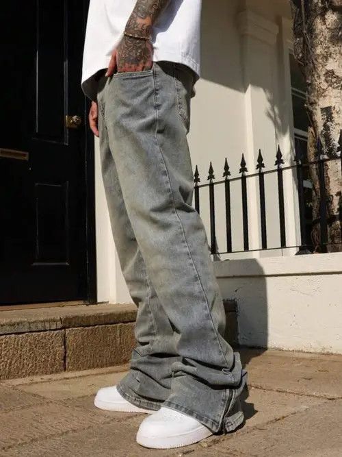 Japanese Brand Nozomi x Kaori Straight fit DRIP TRAP Denim jeans Size US 32 / EU 48 - 4 Thumbnail
