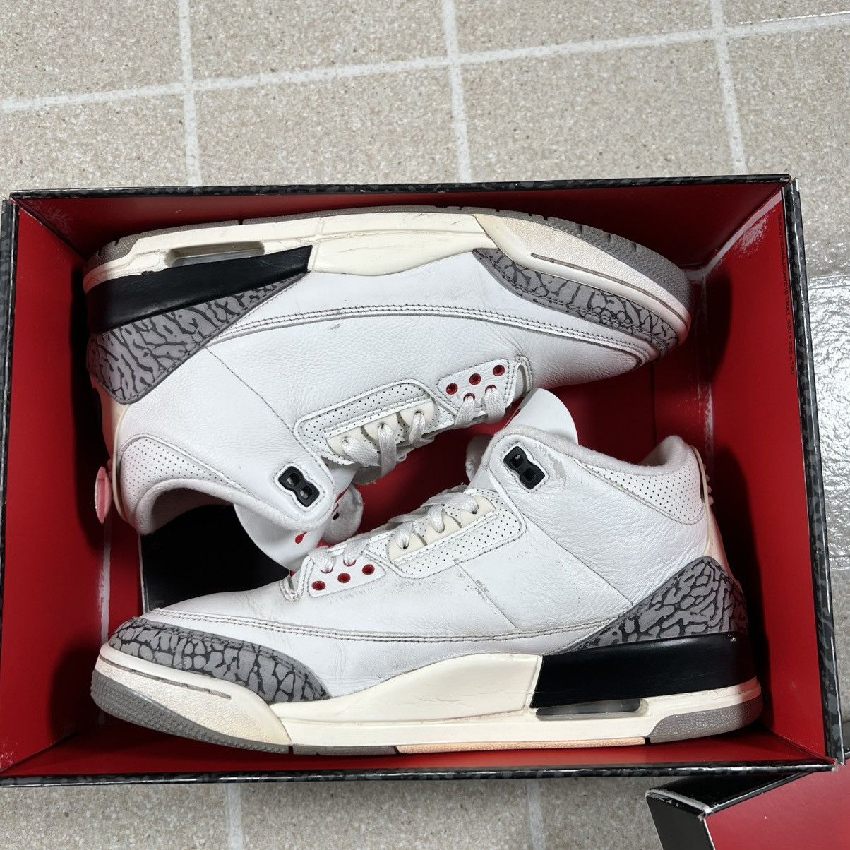 Jordan Brand Nike Air Jordan 3 Retro White Cement Reimagined Size 10 Size US 10 / EU 43 - 12 Thumbnail