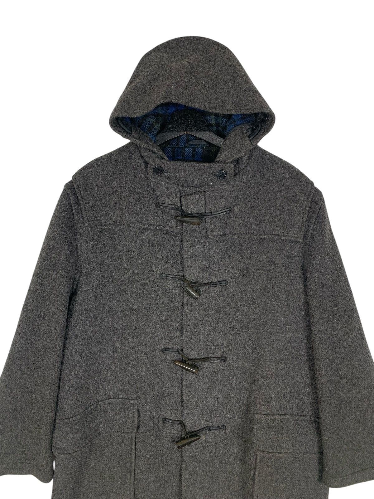 Designer × Gloverall × Vintage Vintage Gloverall British Designer Woven Duffle Coat Size US L / EU 52-54 / 3 - 5 Thumbnail