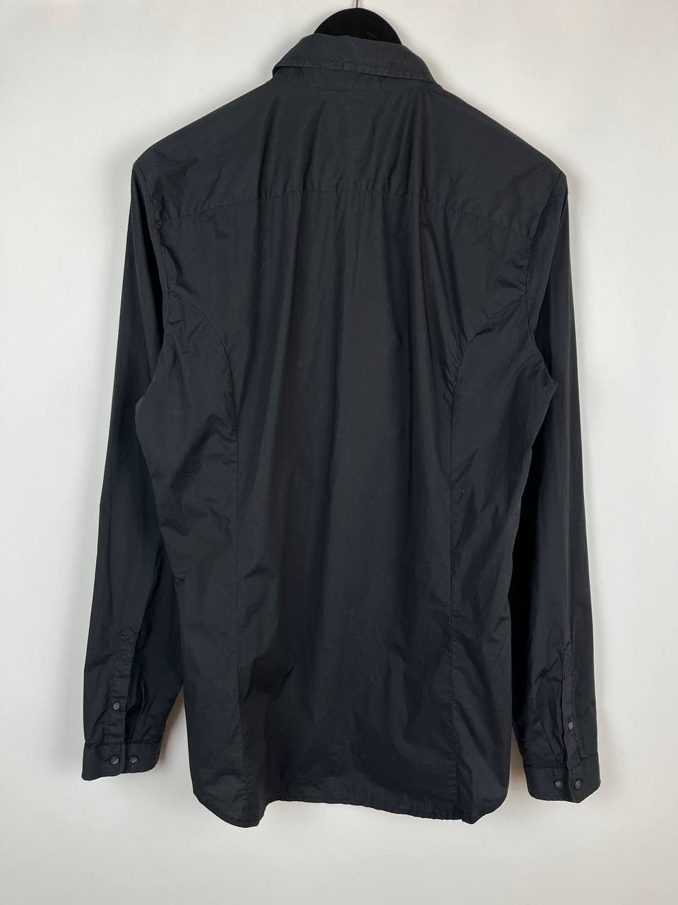 Diesel DIESEL Dress Shirt Pleated Front Bib Long Sleeve Slim Fit Size US L / EU 52-54 / 3 - 2 Thumbnail
