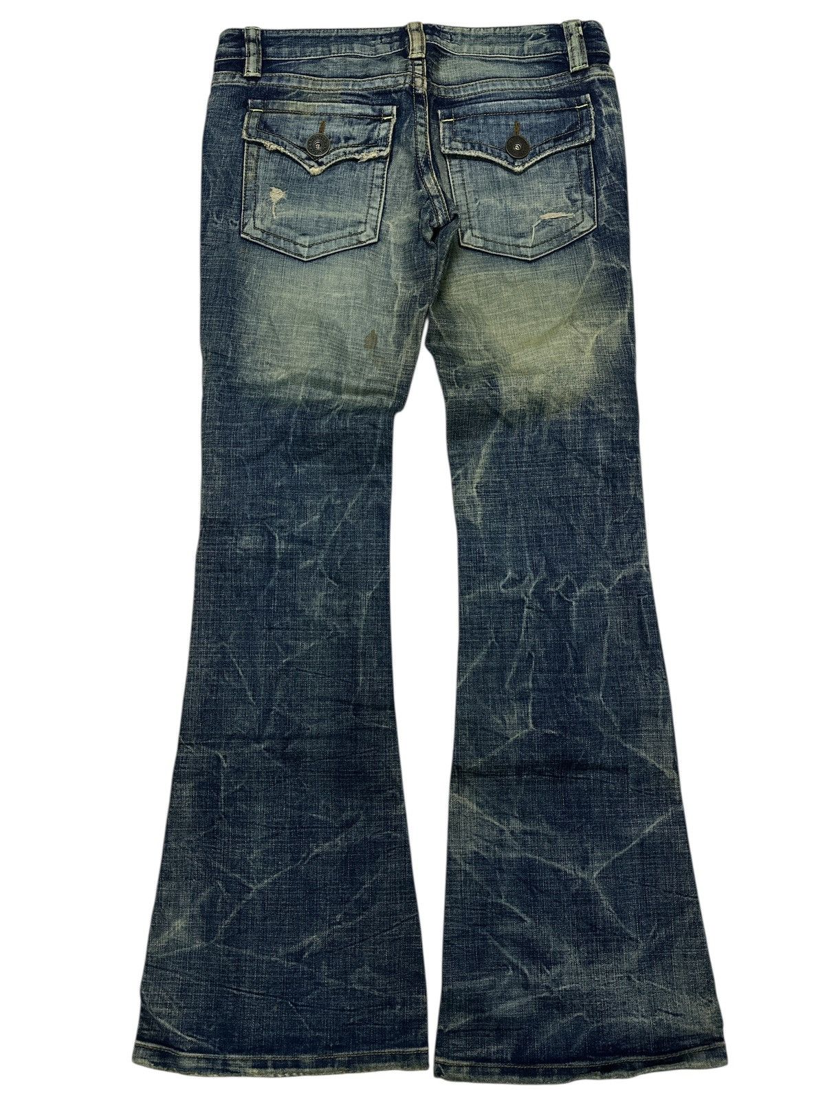 Kapital Distress Unbrand Bootcut Flare Denim . Size US 32 / EU 48 - 2 Thumbnail