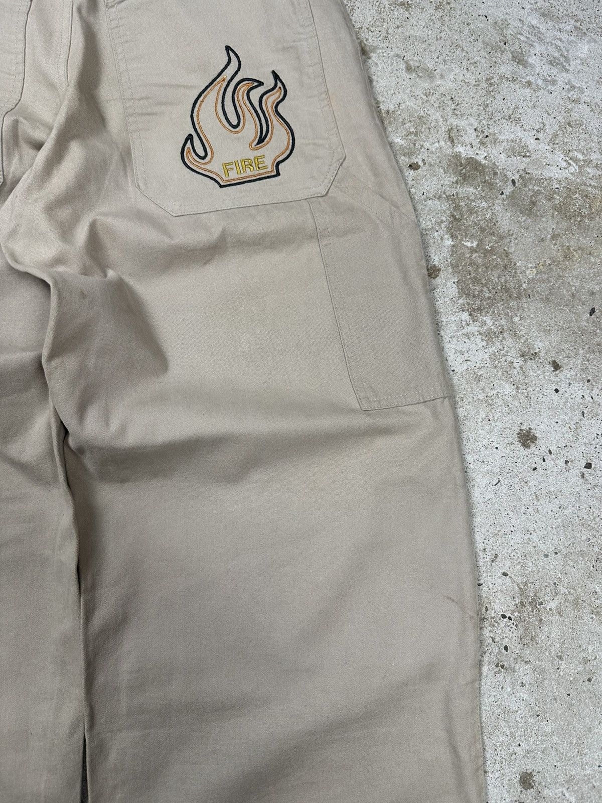JNCO × Vintage Vintage Y2K Jnco Style Baggy Carpenter Beige Pants Size US 29 - 5 Thumbnail