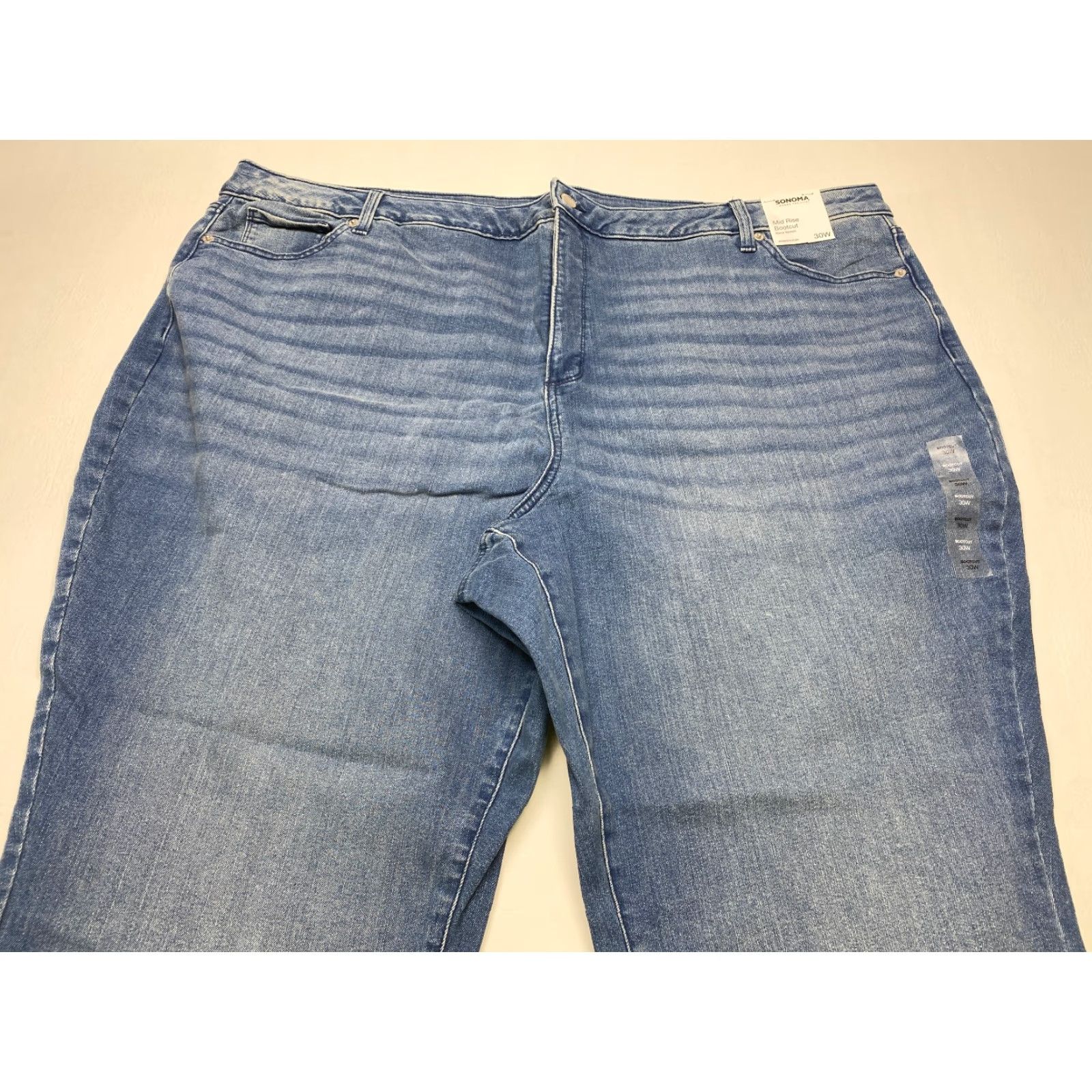 Vintage NWT Sonoma Jeans Bootcut Mid Rise Plus 30Wx31 Jeans Blue Modern Wash Womens 30W Plus Size Size 30" / US 8 / IT 44 - 3 Thumbnail
