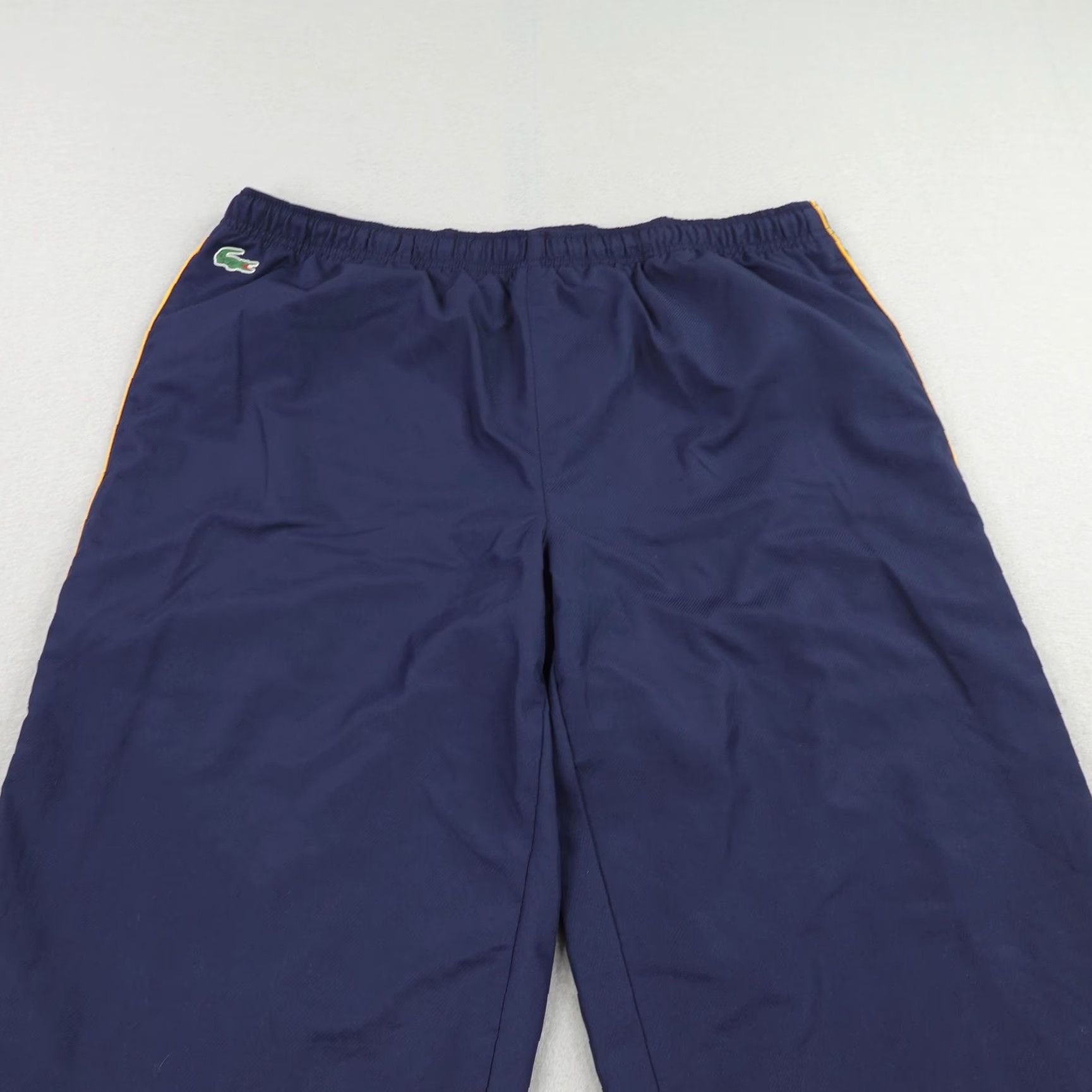 Lacoste Lacoste Sport Pants Mens 2XL Blue Lined Windbreaker Track Joggers Ankle Zip Croc Size US 39 - 2 Thumbnail