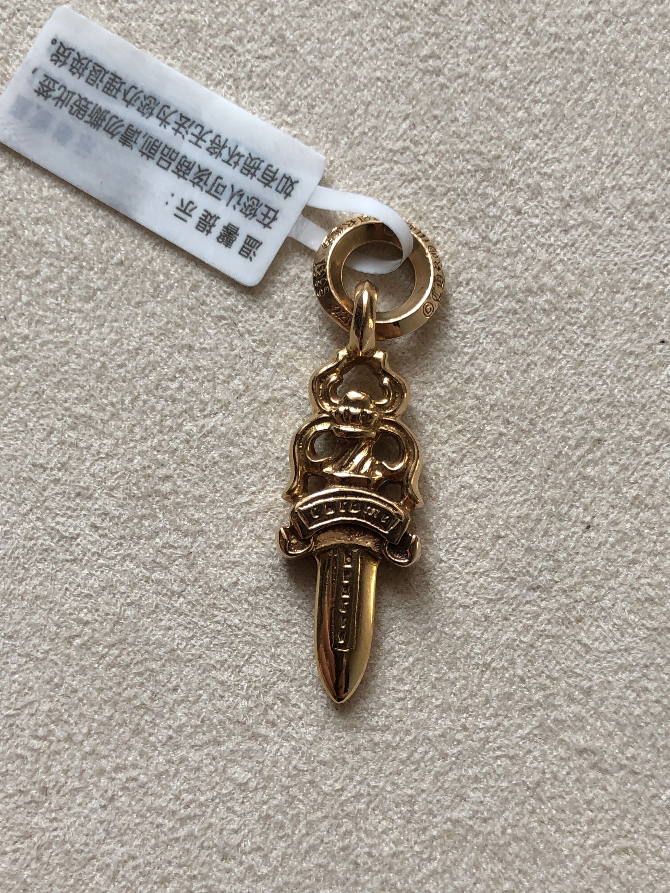 Chrome Hearts Chrome Hearts 22K Gold Diamonds Dagger Pendant Size ONE SIZE - 7 Thumbnail