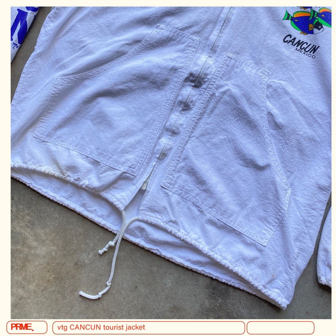 Japanese Brand × Vintage vintage 90s CANCUN MEXICO Tourist Big Spellout zip up jacket Size US L / EU 52-54 / 3 - 11 Thumbnail