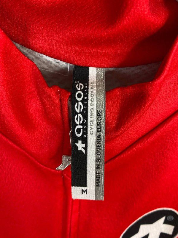Assos Cycling Body R&D Size M Full-Zip Shirt Red Medium
