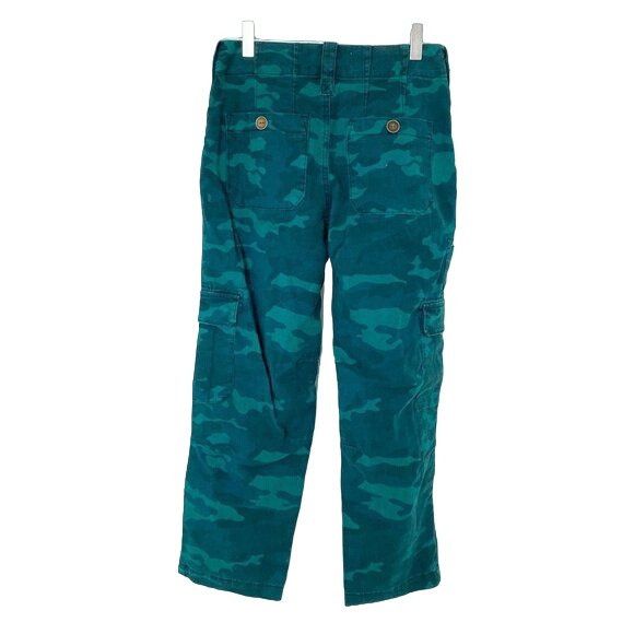 Anthropologie Anthropologie Austin Cargo Pants Dark Turquoise Camo Size 26" / US 2 / IT 38 - 6 Thumbnail