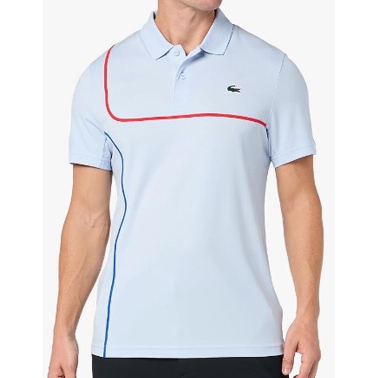 Lacoste Lacoste Men's Ultra Dry Piqué Tennis Polo XL Phoenix Blue Size US XL / EU 56 / 4 - 1 Thumbnail