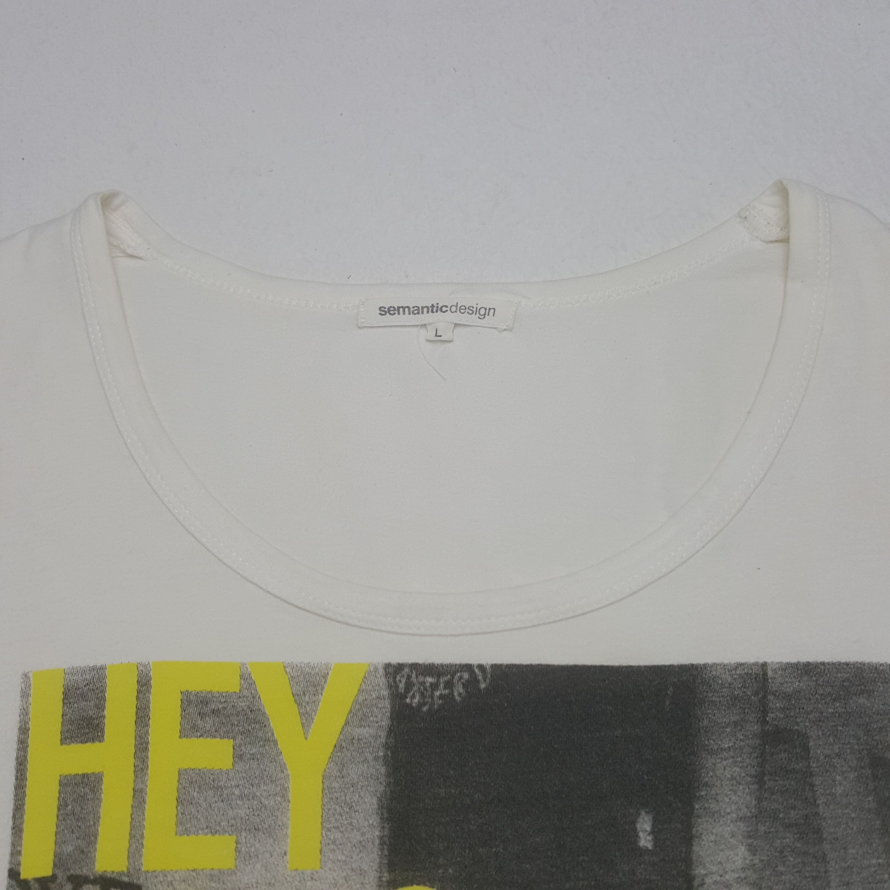 If Six Was Nine × Vintage × semanticdesign Vintage Sematic Design Grunge Style Tshirt Size M / US 6-8 / IT 42-44 - 4 Thumbnail