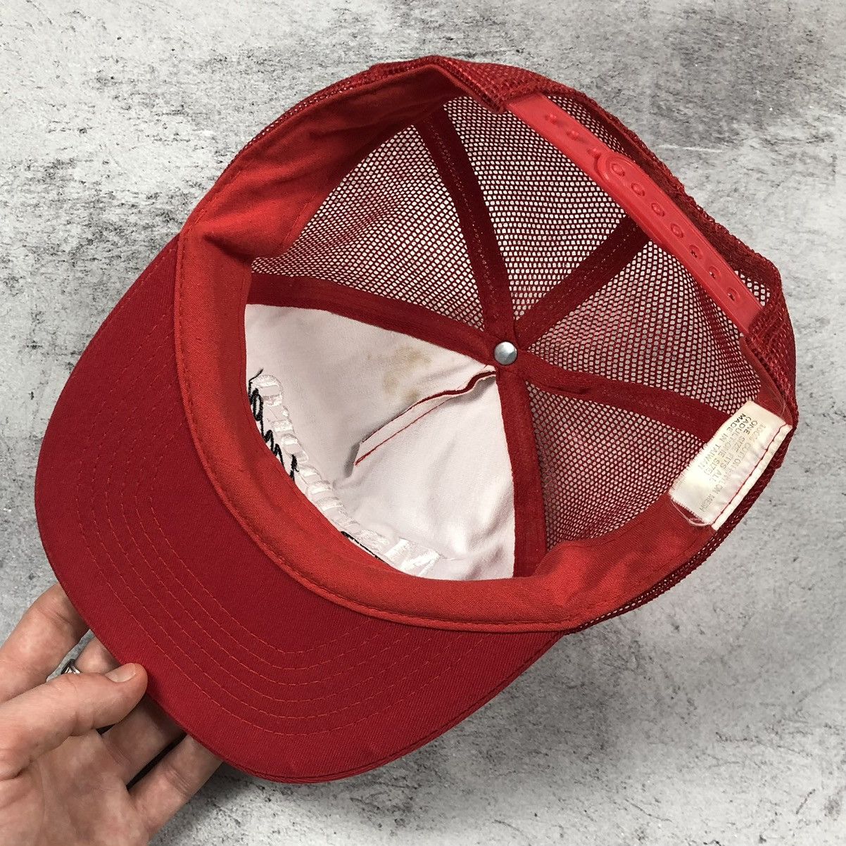 Marlboro 90s Rare Marlboro Racing Vintage Taiwan Trucker Cap Size ONE SIZE - 8 Thumbnail