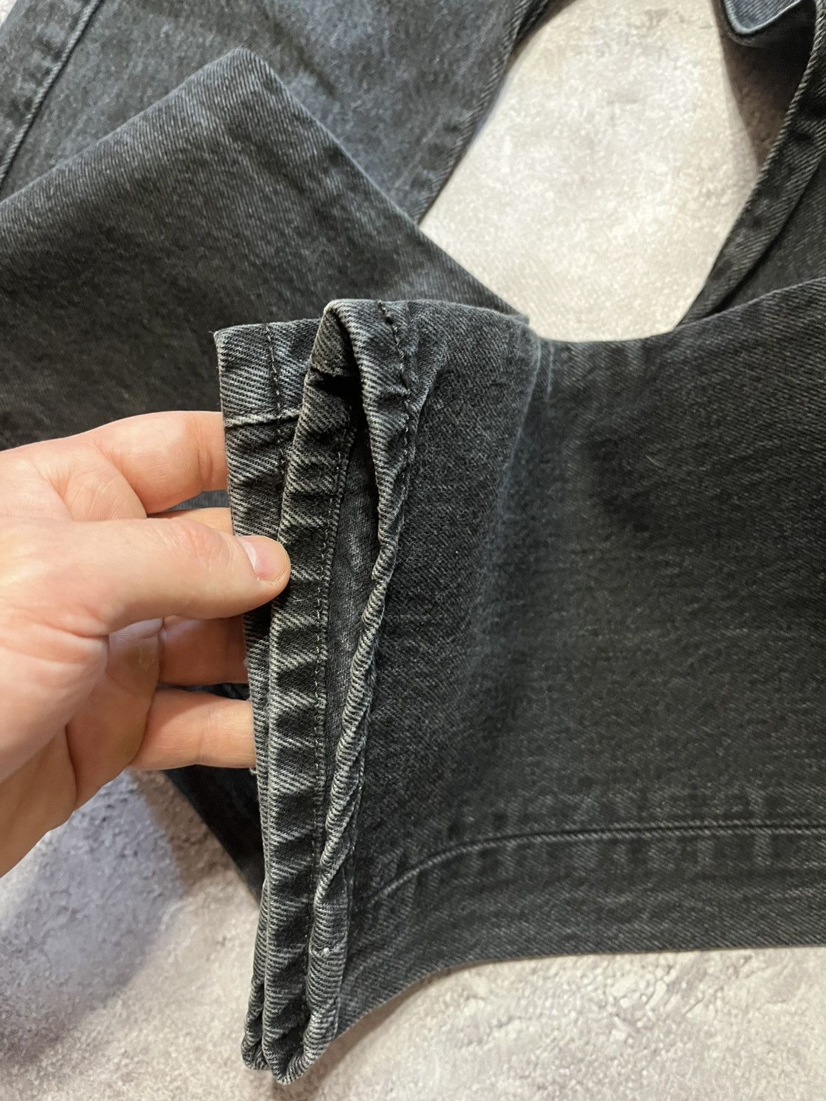 Levi's Levis 501 black grey jeans w29/l30 Size 29" - 4 Thumbnail