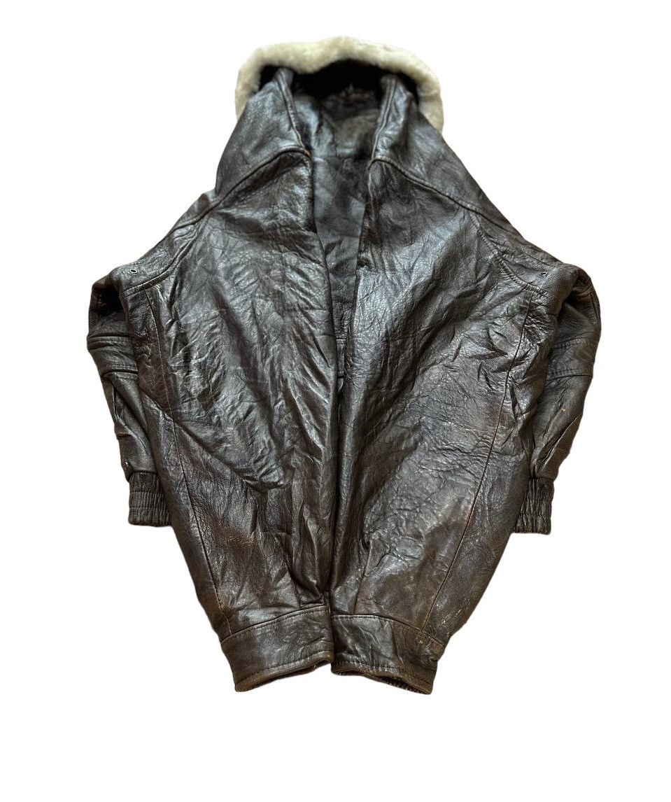 Beverly Hills Polo Club Vtg Polo Club Fur Collar Leather Jacket Size US M / EU 48-50 / 2 - 16 Thumbnail