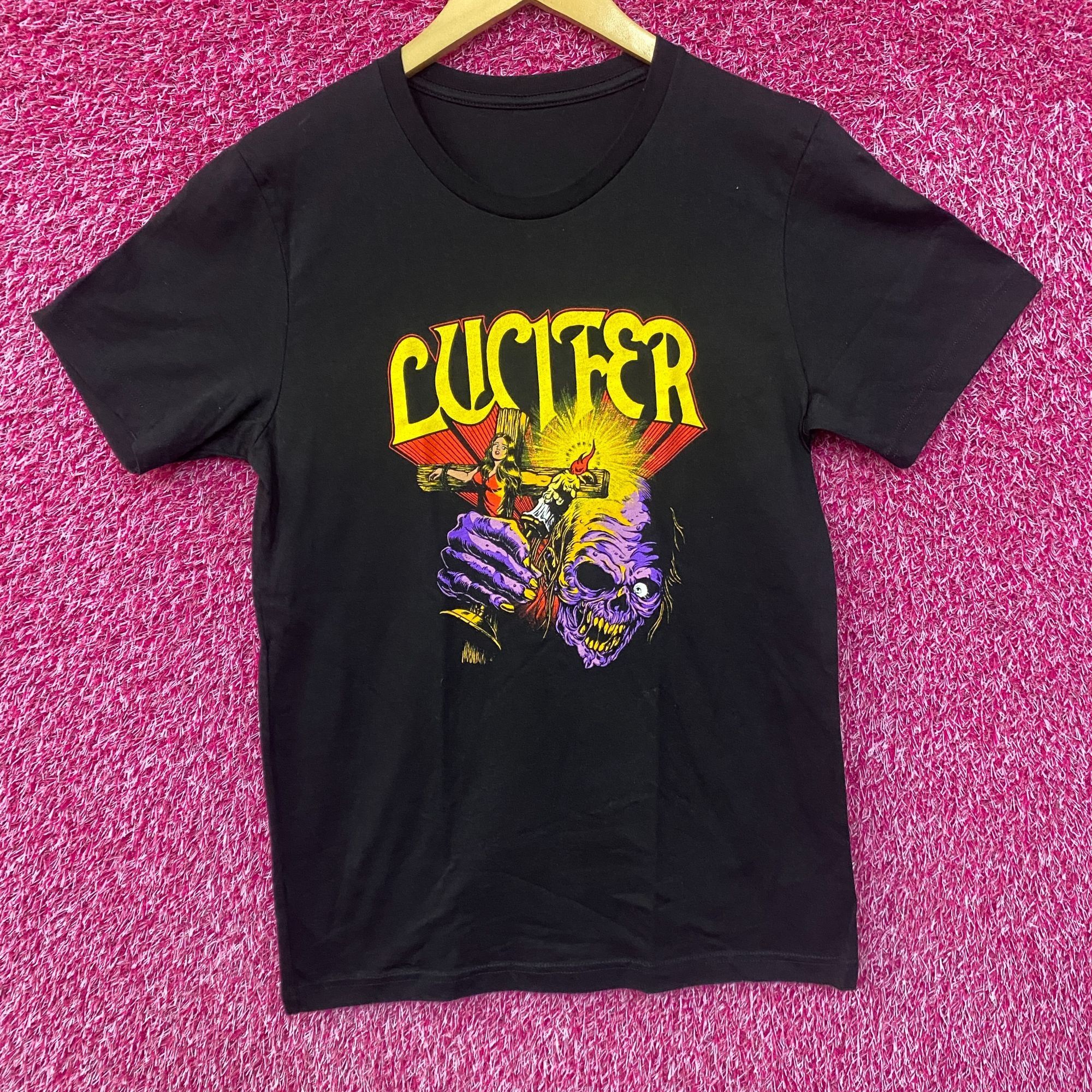 Band Tees Lucifer Crucifix I Burn For You T-Shirt medium Size US M / EU 48-50 / 2 - 3 Thumbnail
