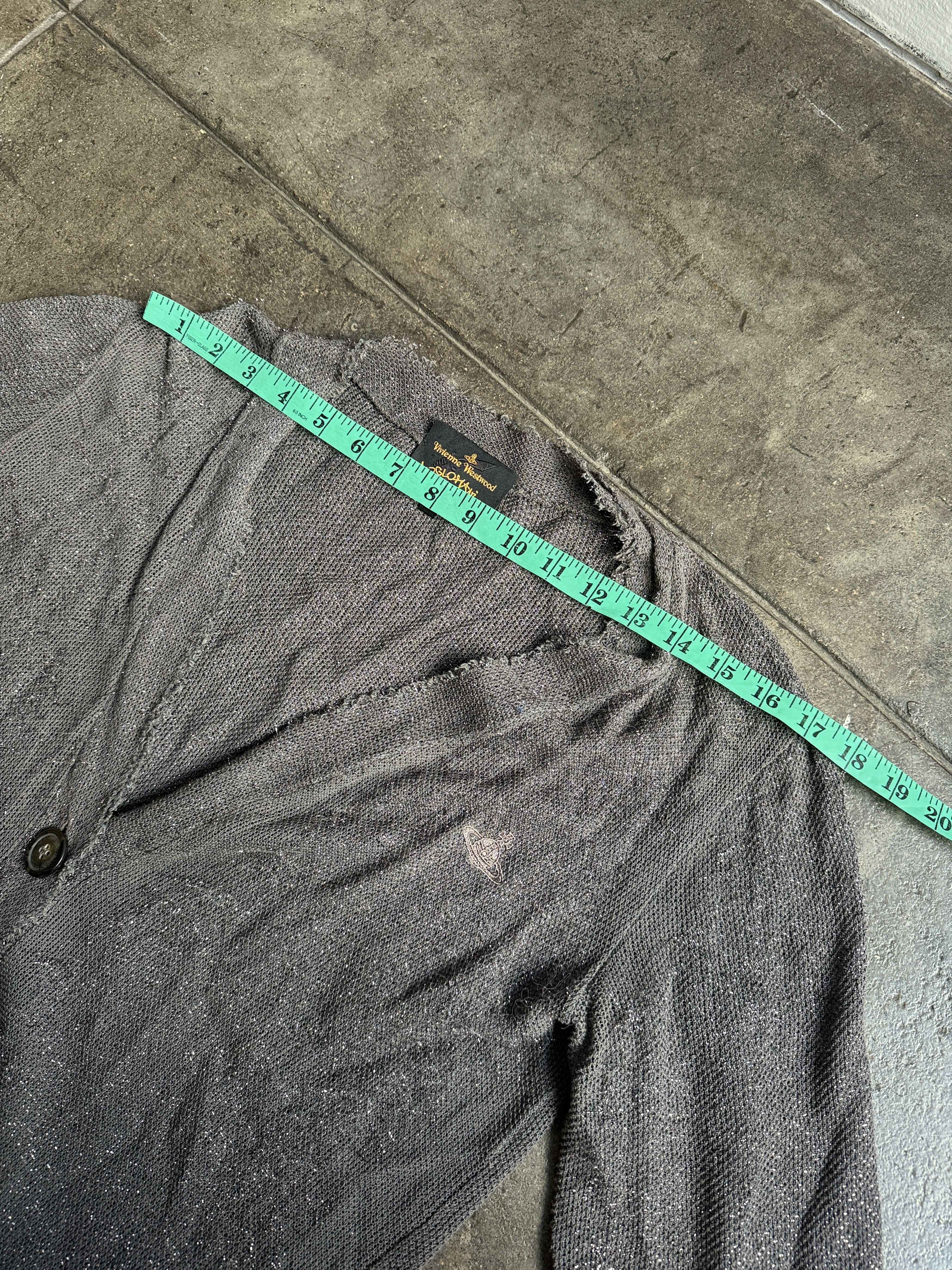 1/1 Sample Anglomani 2-way Cardigan w/ Silver Loose Thread