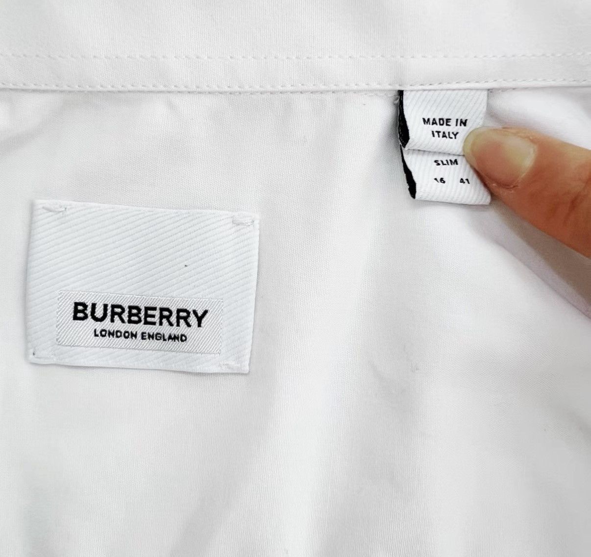 Burberry Burberry Single-Breasted Embroidered Long Sleeve Shirt K12 Size US S / EU 44-46 / 1 - 3 Thumbnail