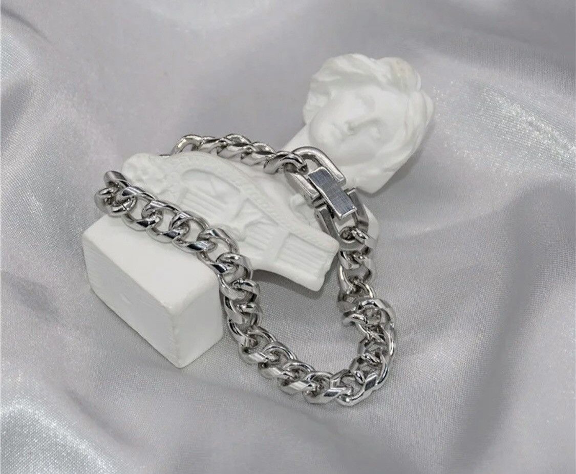 Jewelry Men's Simple Stainless Steel Snap Bracelet Size ONE SIZE - 5 Thumbnail