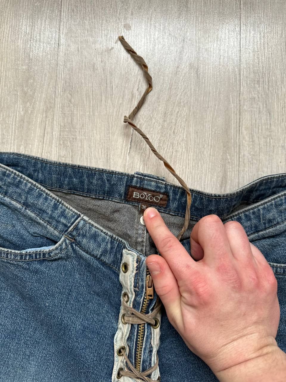 Japanese Brand RARE Japan Style Flared y2k Hype Jeans Size 26" / US 2 / IT 38 - 4 Thumbnail