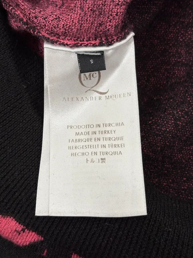 Alexander McQueen SS2013 Alexander McQueen Pink Eagle Black Sweater Size US S / EU 44-46 / 1 - 8 Thumbnail