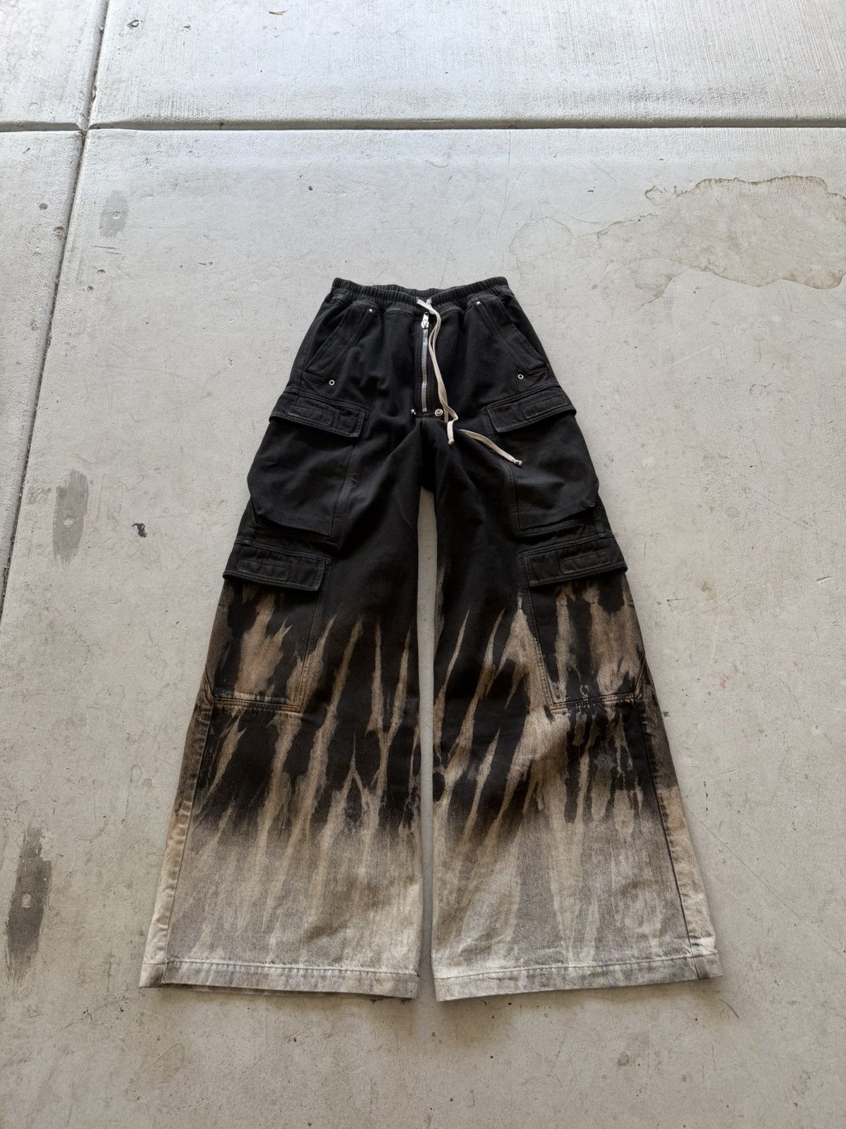 Rick Owens Rick Owens FW24 Porterville Flame Wash Cargo Bela Size US 28 / EU 44 - 1 Thumbnail