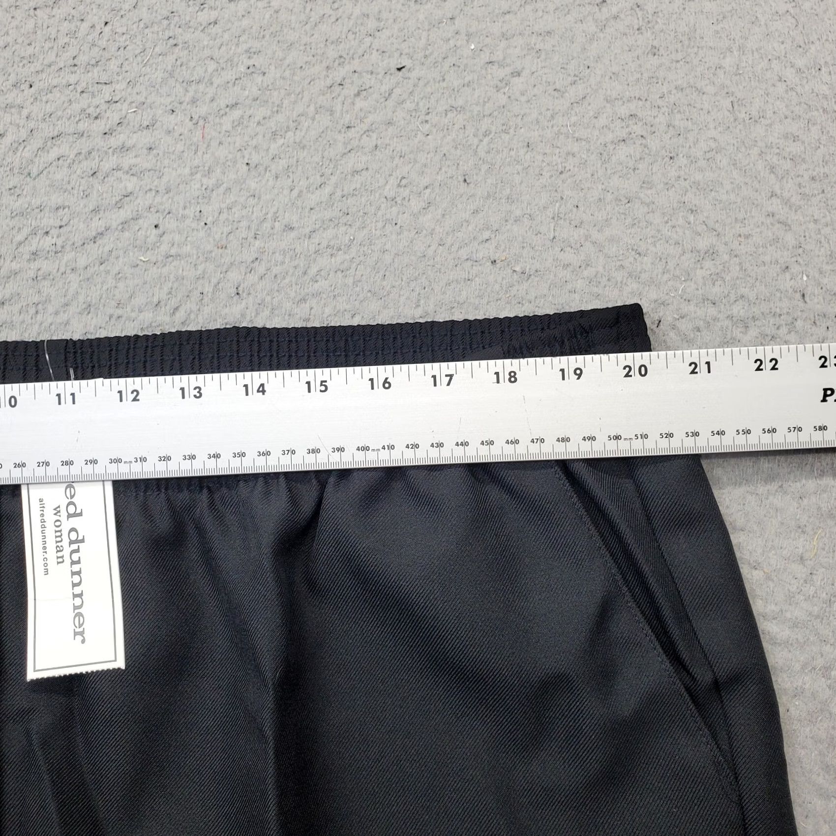 Vintage Alfred Dunner Pants Womens 20W Black Straight-Leg Stretchable Waist Shirt Belt? Size 42" / US 20 - 6 Thumbnail