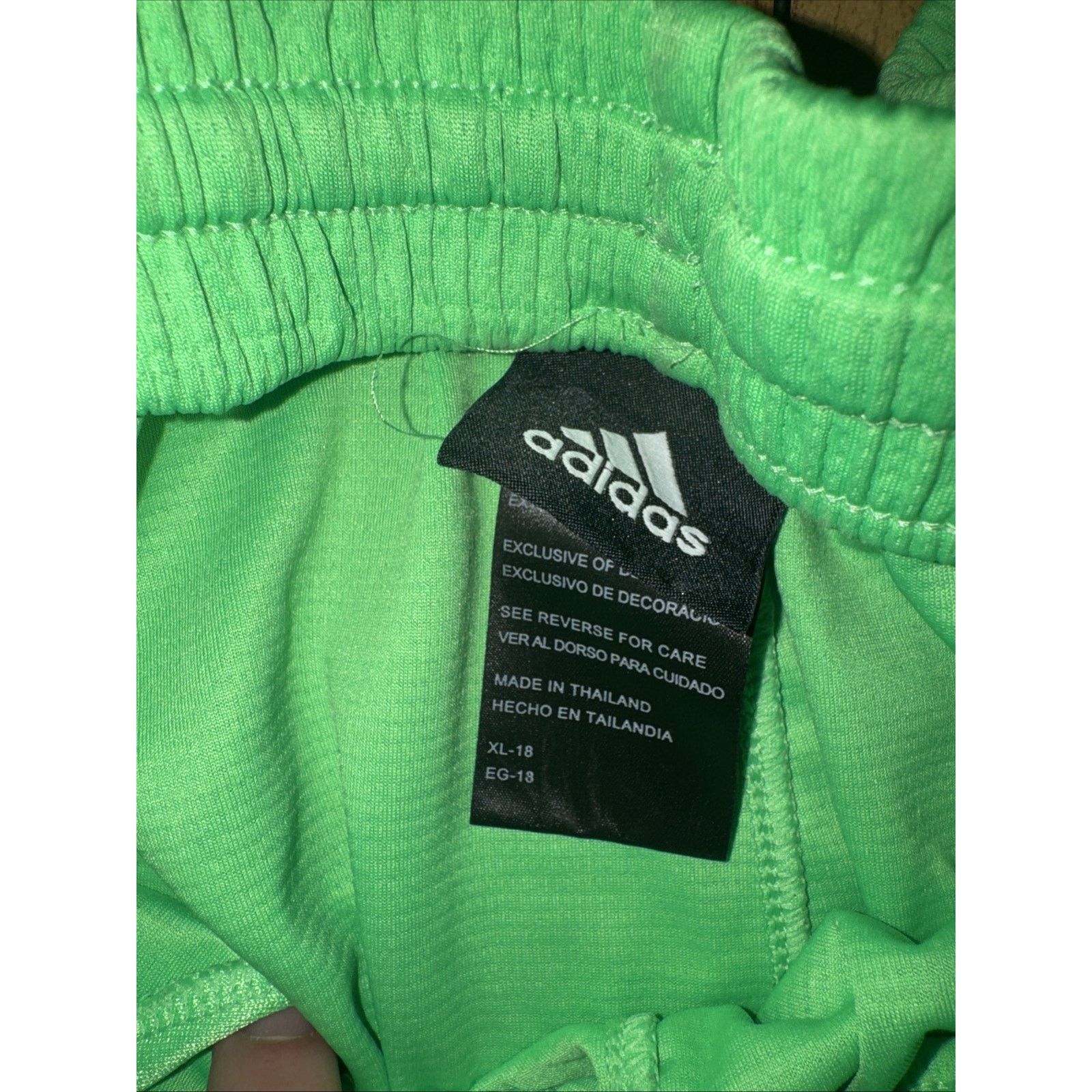 Adidas Adidas Youth Soccer Shorts Green XL 30x10 With Pockets Size US 30 / EU 46 - 4 Thumbnail