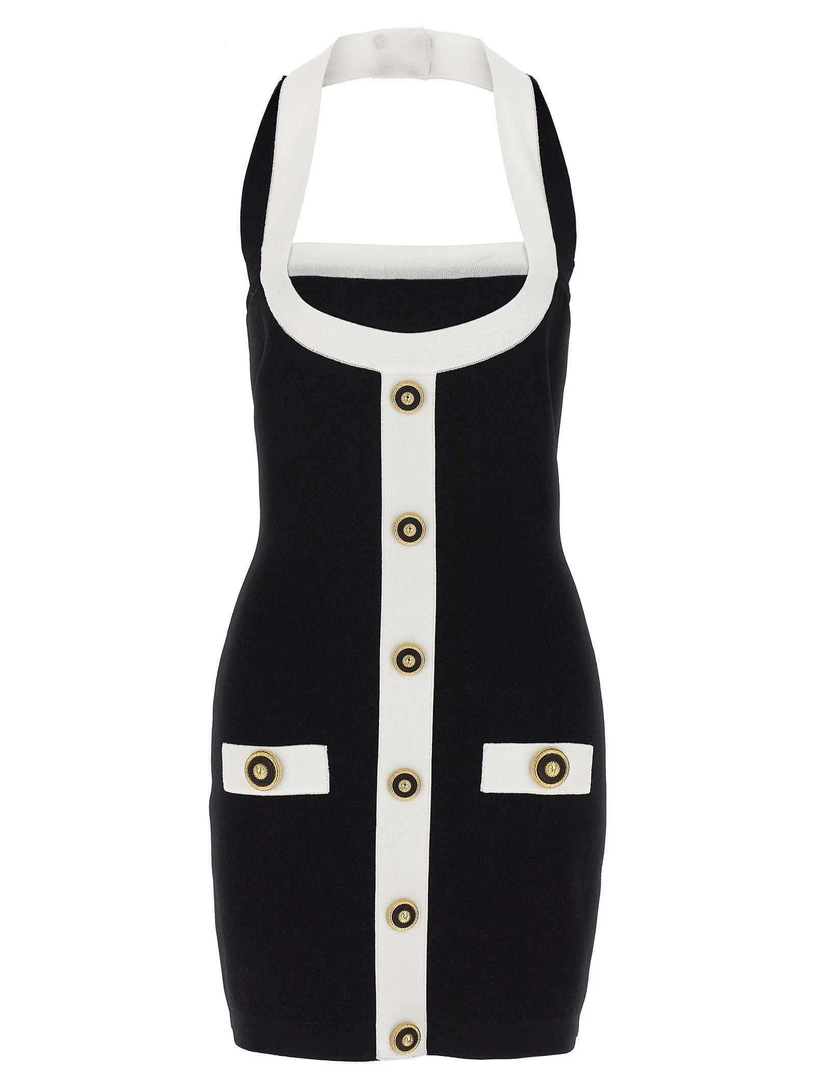 ワンピース BALMAIN SS25 'Filo Leone Catena' dress (EF1R2390KH99 EAB) Balmain 'filo leone catena' dress available on julian