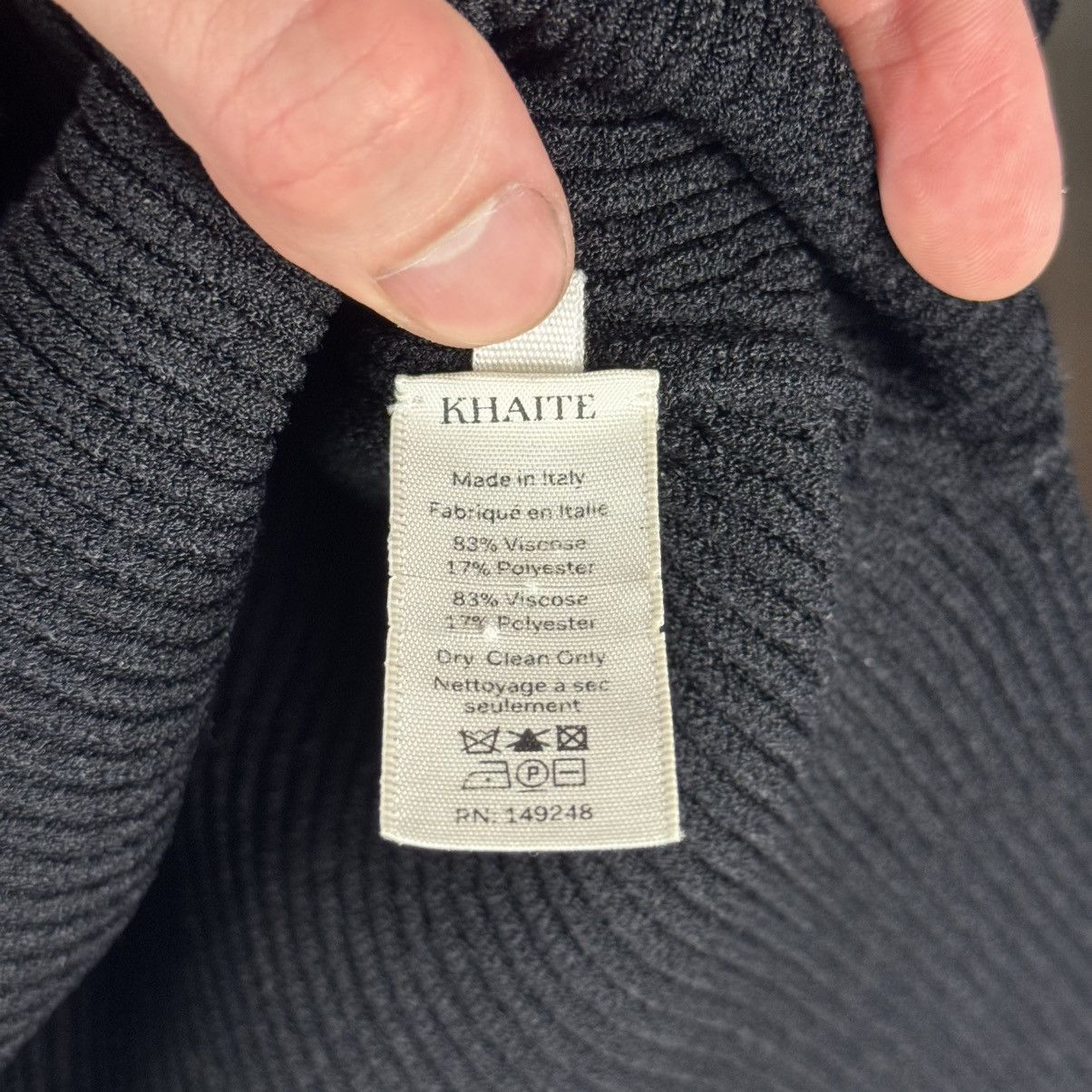 KHAITE Khaite Ista Rib Knit Sweetheart Neck Sweater Top LongSleeve Size S / US 4 / IT 40 - 14 Thumbnail