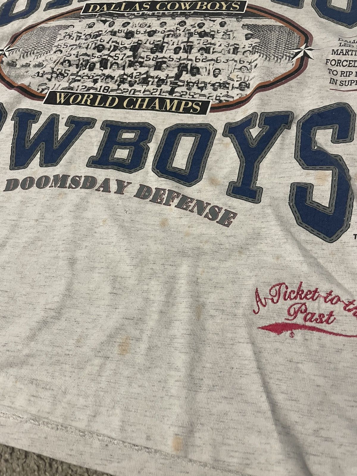 NFL Vintage 90s Dallas Cowboys All Over Print T Shirt Size Large Size US L / EU 52-54 / 3 - 6 Thumbnail