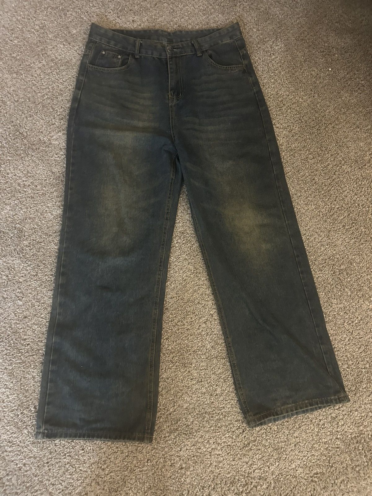 Other × Vintage Dark jeans Size US 34 / EU 50 - 1 Thumbnail