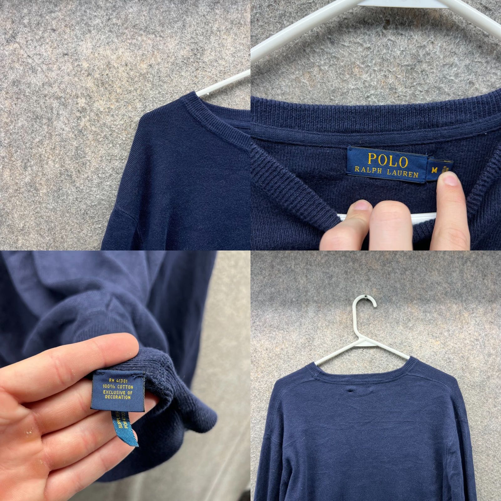 Polo Ralph Lauren VINTAGE Polo Ralph Lauren Sweater Mens Medium Blue Fleece Crewneck Pony Pullover Size US M / EU 48-50 / 2 - 8 Thumbnail