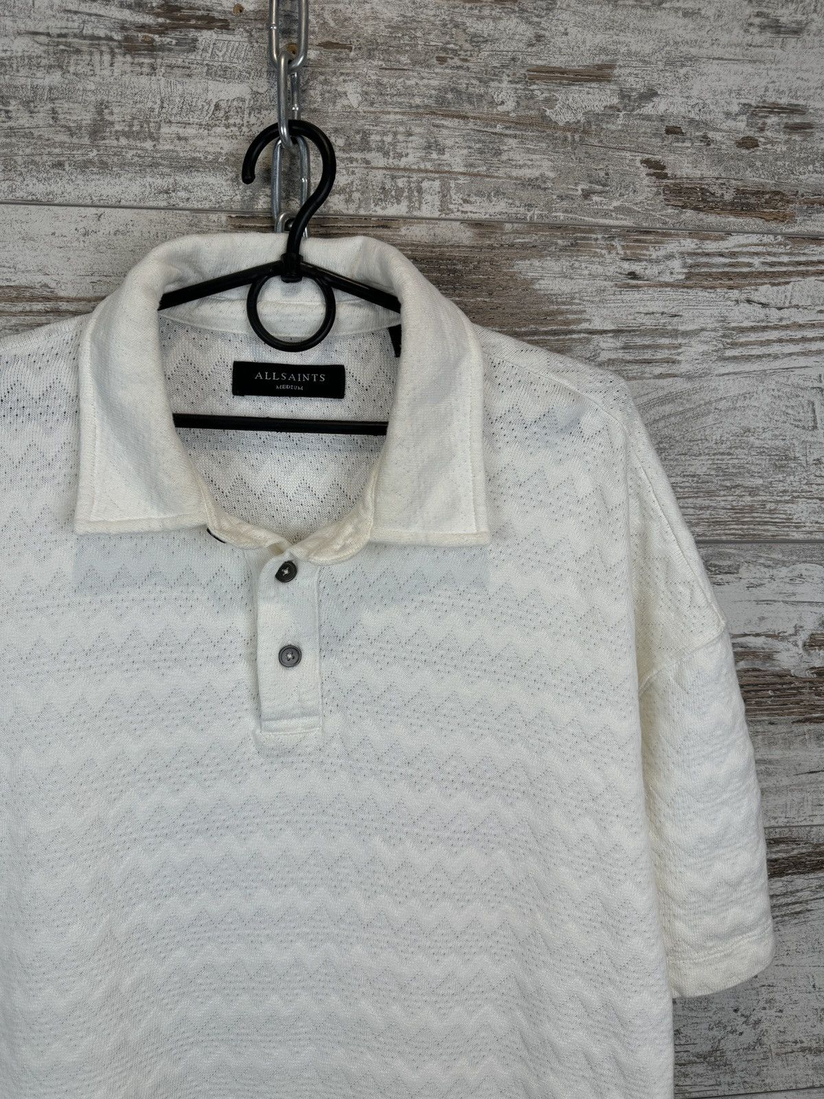 Allsaints Mens AllSaints Rafa Oversized Polo T-shirt polos luxury Size US M / EU 48-50 / 2 - 3 Thumbnail