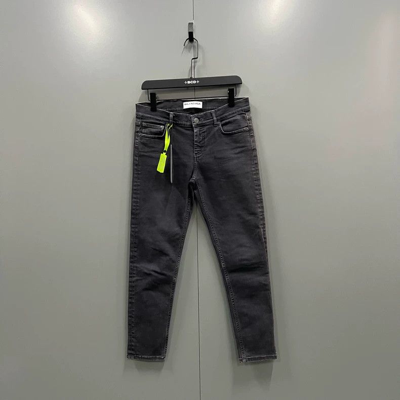 Balenciaga Black and Grey Jeans