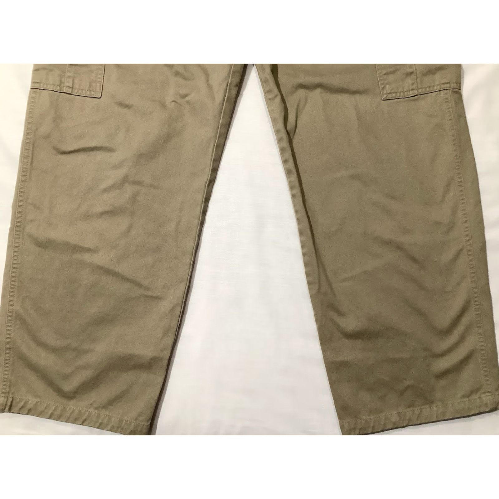 Wrangler Wrangler Hero Cargo Pants 34X30 Flat Front Cotton Beige Tan Mens Relaxed Fit Cargo Pocket Pants Size US 34 / EU 50 - 3 Thumbnail