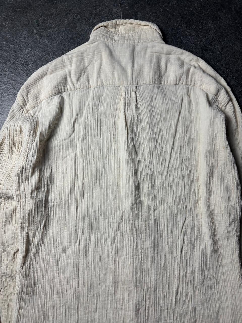 Issey Miyake AW1999 Issey Miyake Men Cotton Pleated Button-Up Shirt Size US L / EU 52-54 / 3 - 10 Thumbnail