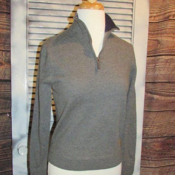Nordstrom John W. Nordstrom Sm Merino Wool 1/4 Zip Sweater Size S / US 4 / IT 40 - 6 Thumbnail