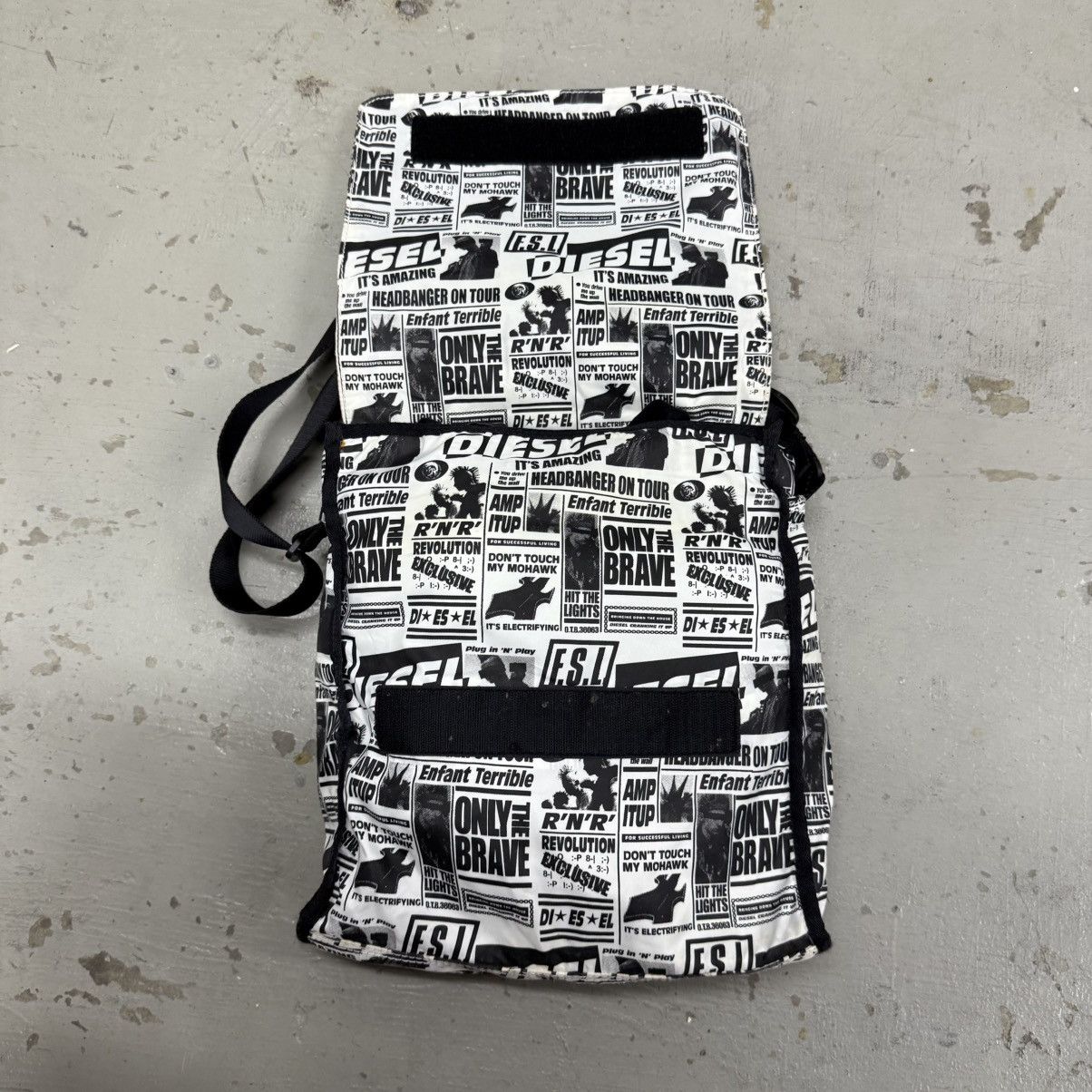 Diesel Diesel Punk Newspaper Design Messenger Bag Size ONE SIZE - 4 Thumbnail