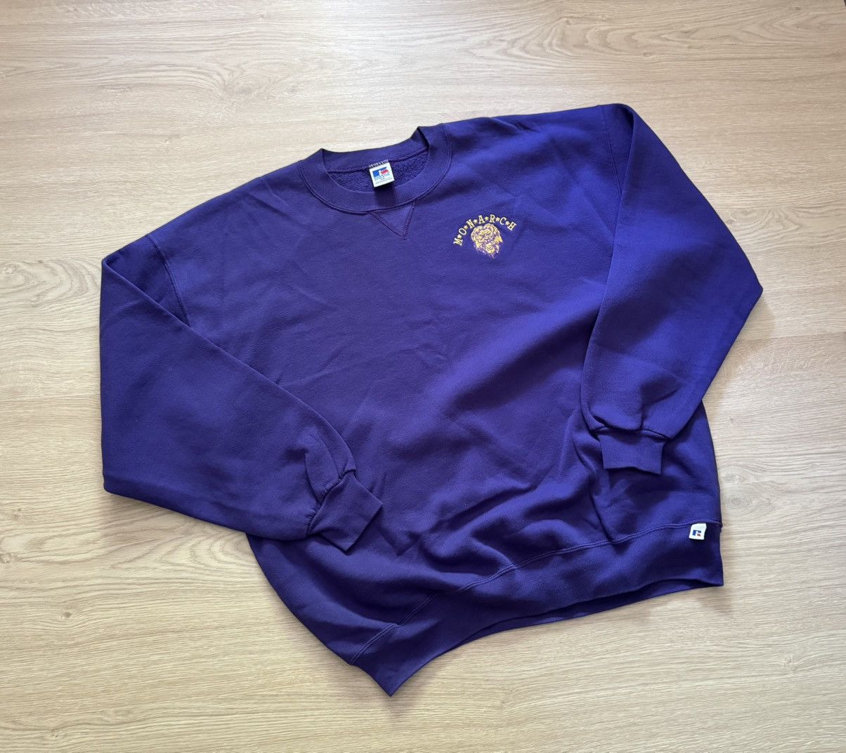 Russell Athletic Vintage 90’s Russell Athletic Monarch USA Baggy Sweatshirt Size US XXL / EU 58 / 5 - 1 Thumbnail