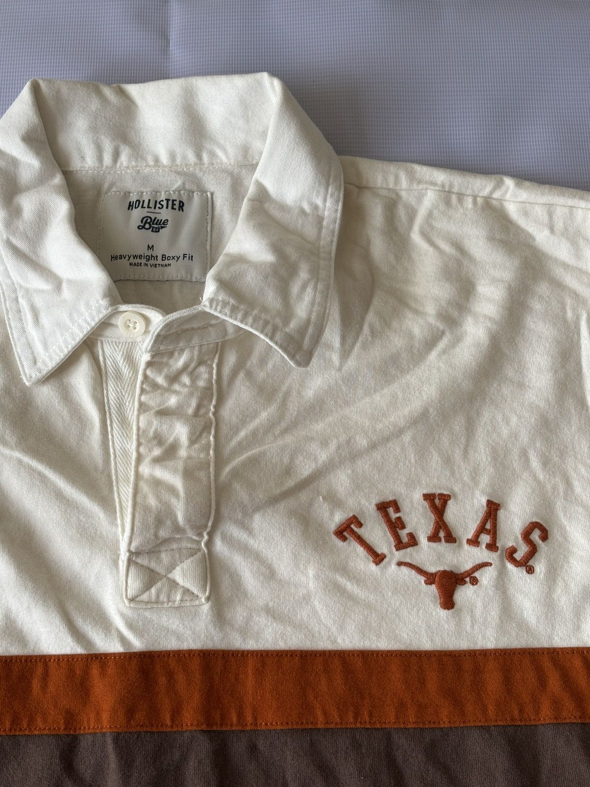 Hollister University of Texas Longhorns rugby shirt - medium Size US M / EU 48-50 / 2 - 2 Thumbnail