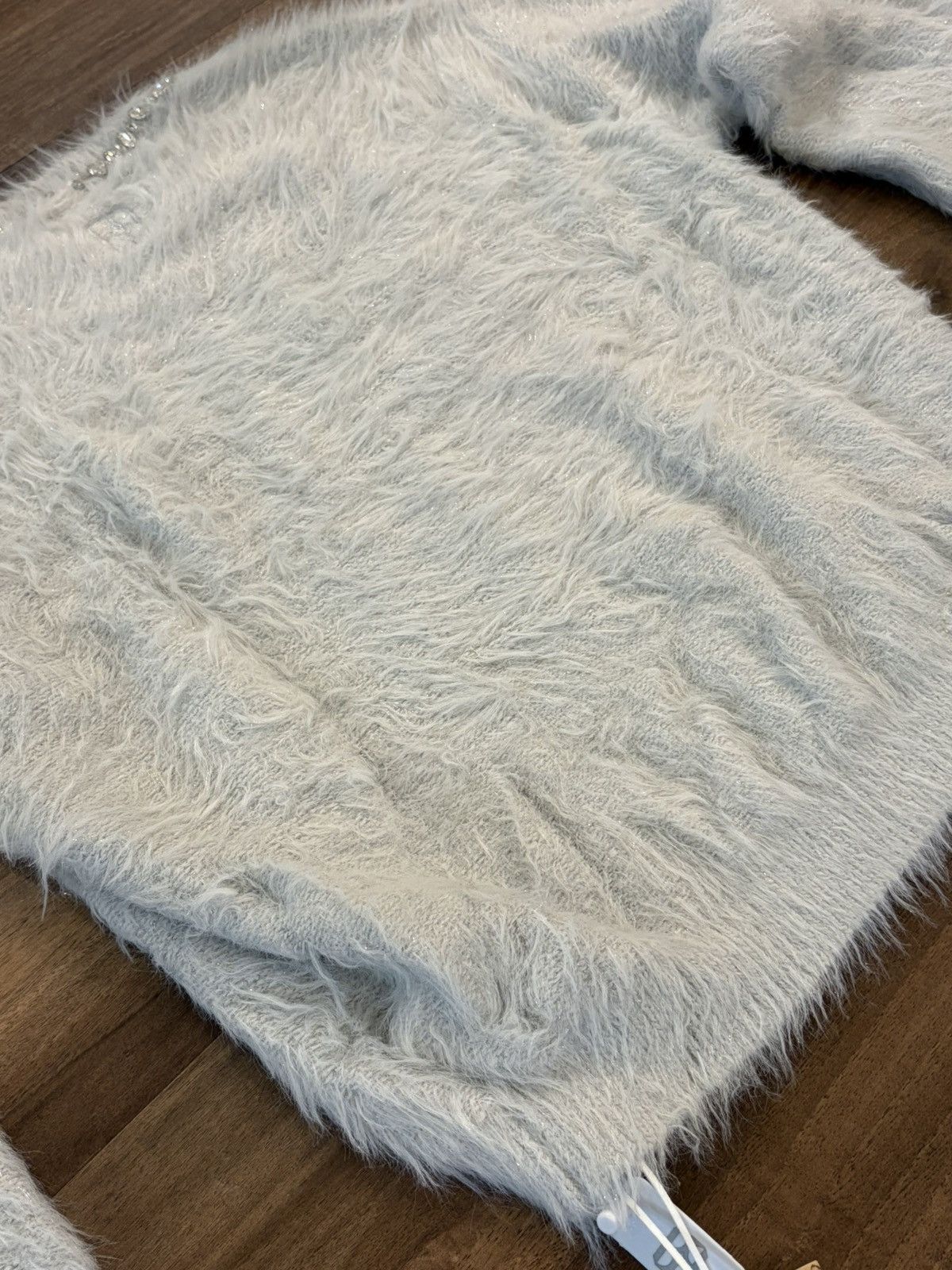 Birth of Royal Child Birth of Royal Child furry rhinestone sweater brand new Size US L / EU 52-54 / 3 - 8 Thumbnail