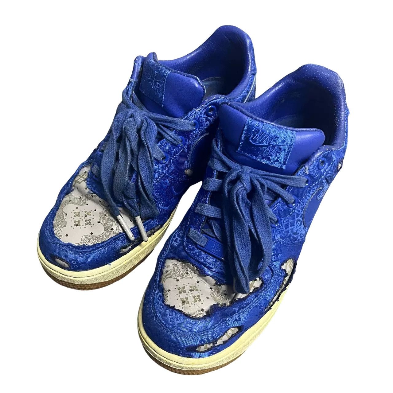 Nike Nike x CLOT Blue Silk Air Force 1 Sneakers US 6.5 Size US 6.5 / EU 39-40 - 1 Thumbnail